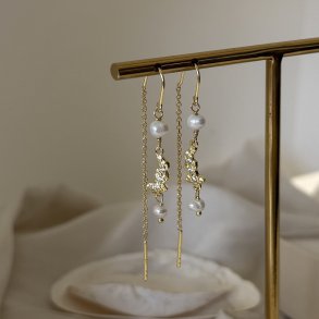 retrde Pearl forgyldt slv