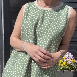 Sommer kjole Nora dot - str M-XXL 