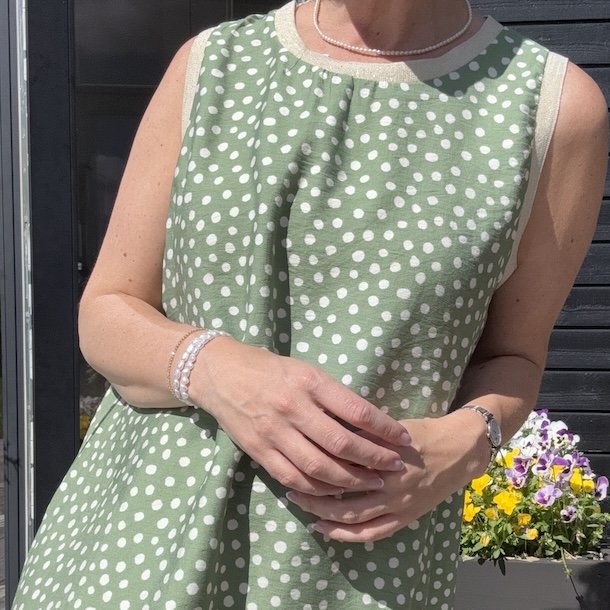 Sommer kjole Nora dot - str M-XXL 