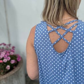 Strandkjole dot str m-xxl