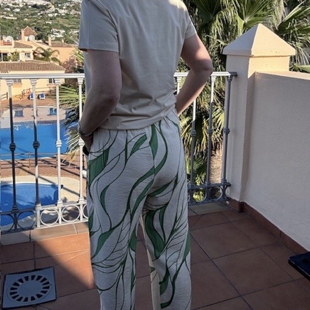 Casual buks artzy viskose str- S-XXXL