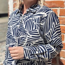 Skjorte SARAH blue/white str. XS-XXL