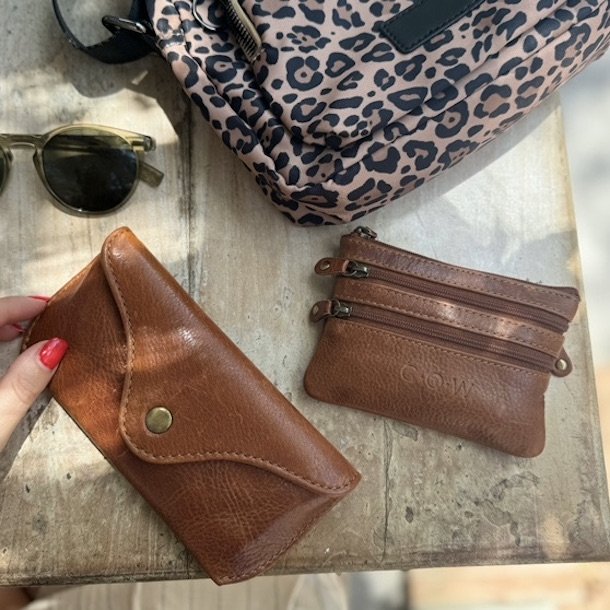  Cow pung m. 4 rum skind raw cognac