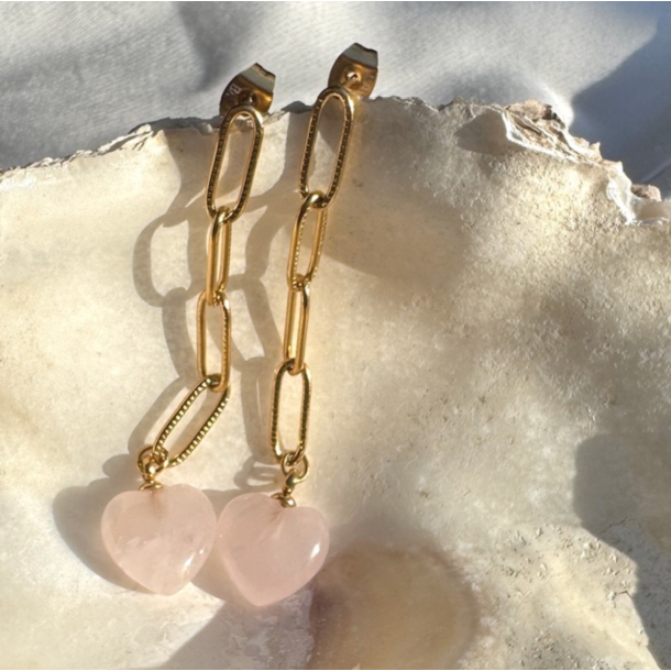 restikker med hjerte vandfast 18kt. forgyldt