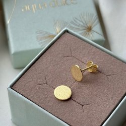 restikker - Mnt 8mm Forgyldt slv