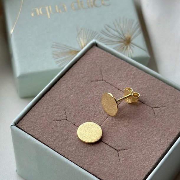 restikker - Mnt 8mm Forgyldt slv