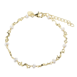 armbnd Rhumba Pearl  forgyldt