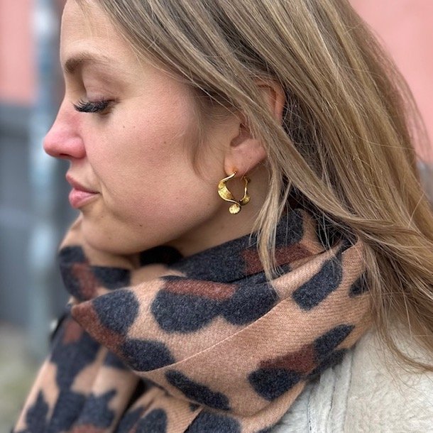 restik creol Rhumba BIG 30 mm forgyldt slv