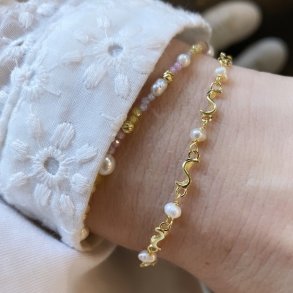 armbnd Rhumba Pearl  forgyldt