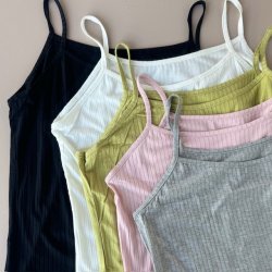 Strop undertrje rib viskose/bomuld str m-xxl