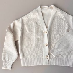 Cardigan semi cropped viskose/modal s-xl