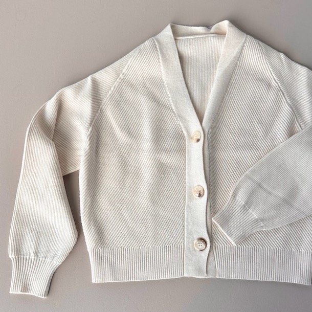 Cardigan semi cropped viskose/modal s-xl