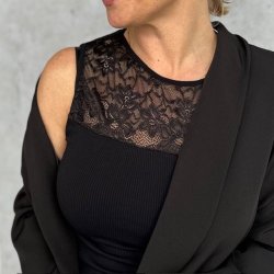 Nancy rib top microfiber str S-XL