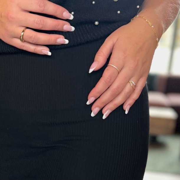 Kort nederdel ribbet str s-l