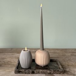 Rillelys LED 7,5 x 10 cm Sand