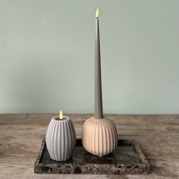 Rillelys LED 7,5 x 10 cm Sand