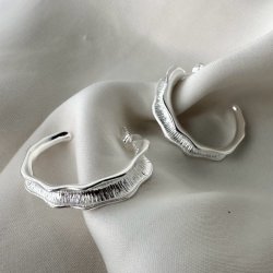 HOOPS NEW FANNY 30 mm sterling slv