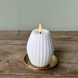 Rillelys LED 7,5 x 10 cm Hvid