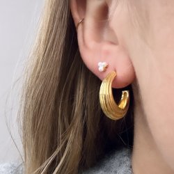 restik creoler SUE 20 mm Forgyldt Slv