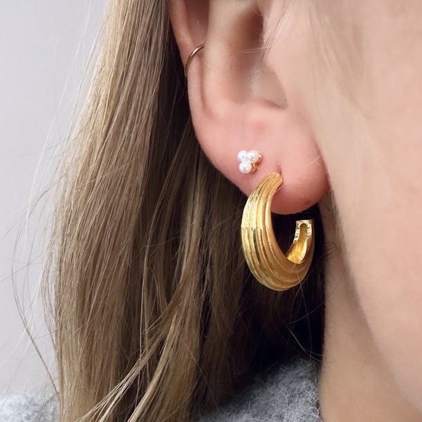 restik creoler SUE 20 mm Forgyldt Slv