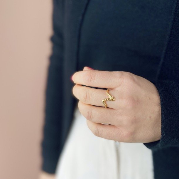 Breena Ring forgyldt