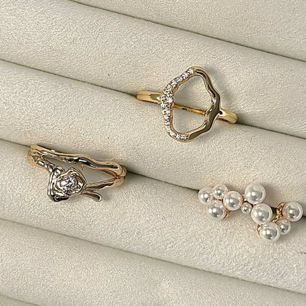 Fingerring Tahiti - Forgyldt 