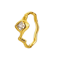 Ring ARCADIA forgyldt slv