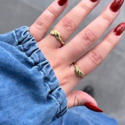 Fingering KOI Forgyldt Slv