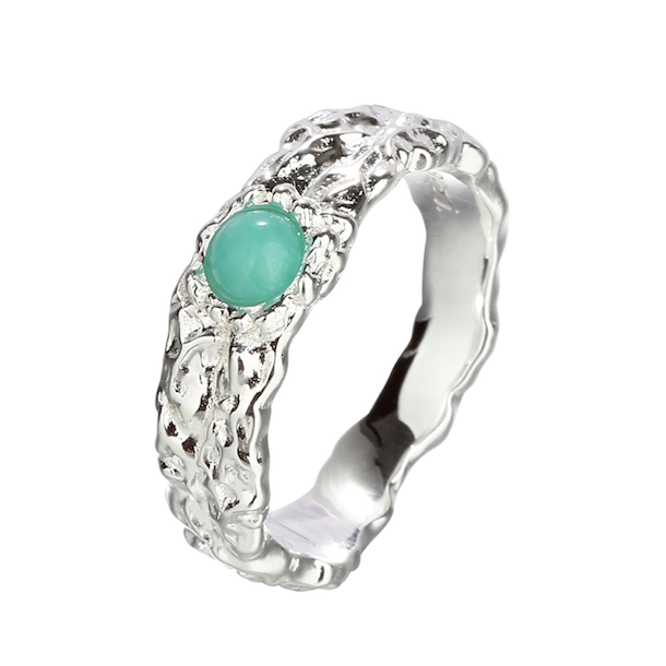 Fingerring Amazonit mila sterling slv