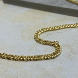 Rombo halskde forgyldt