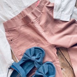 Jeggings stretch rosa S-XXL