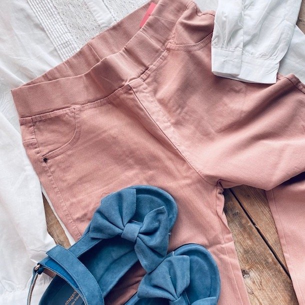 Jeggings stretch rosa S-XXL