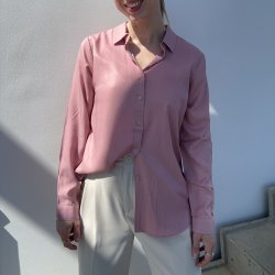 Skjorte pretty rose viskose miks str XS-XXL