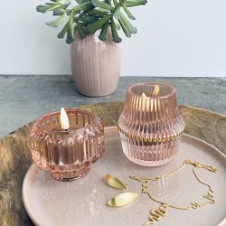 Fyrfadsstage royal m. guldkant