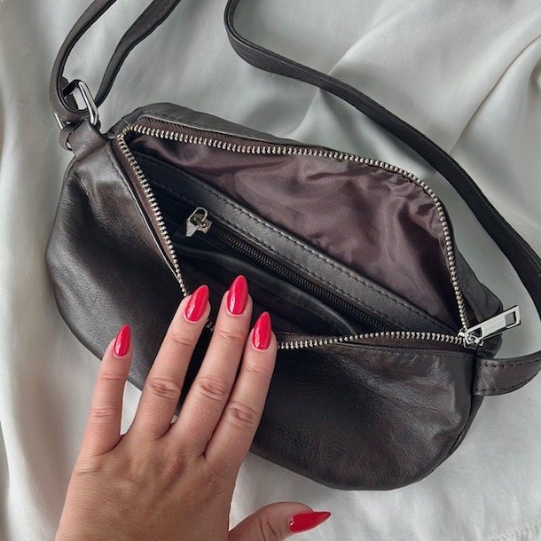 Taske nr 38 bltetaske skind