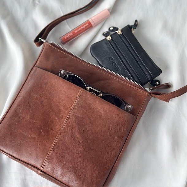 Taske nr 21 crossbody buffalo skind