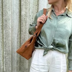 Gerda shopper - skind