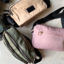 Crossbody nylon mat soft