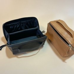 Marie toilettaske skind