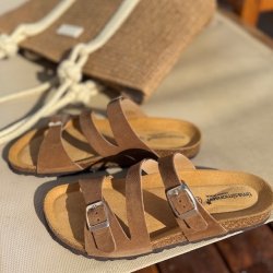 Sandal Amelia Nature VISON - skind str 38