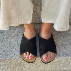 Sandal Annet Nature NEGRO - skind str 37 - 41