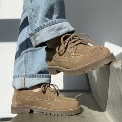Sejler sko The Walk ruskind beige str 36-41