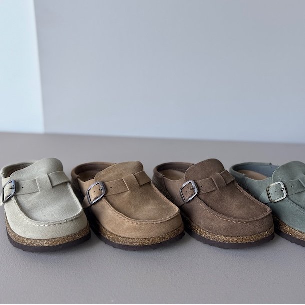 Slipper med spnde ruskind str. 36-41