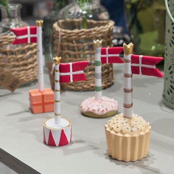 Flag 4 forskellige, s�t med 4