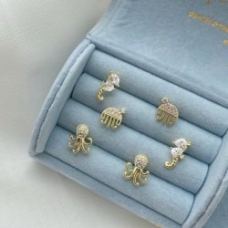 restikker SQUIDLY Forgyldt slv