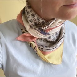 Kvadratisk trklde circle satin