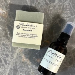 Foot Scrub s�be med label