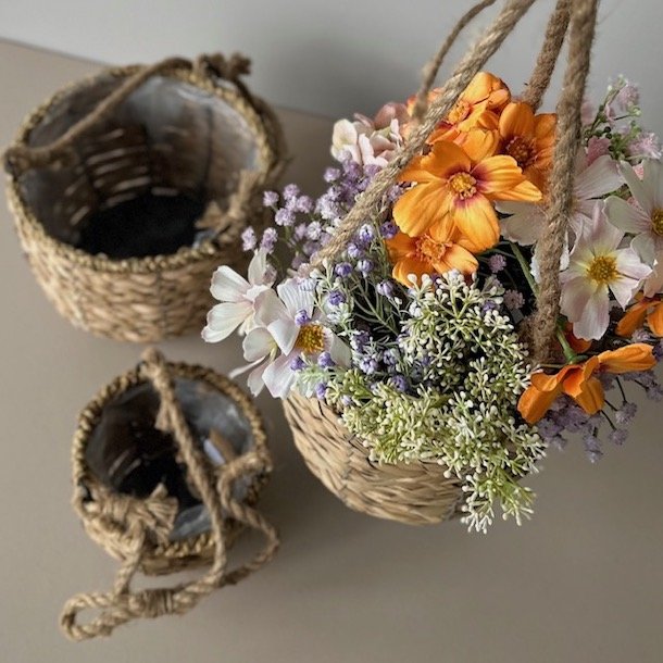 Blomsterpotter st af 3 stk  Natur sgrs