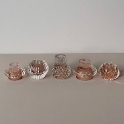 Rose Lysestagest med 5 forskellige