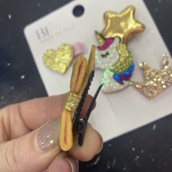 Hrklips glimmer st a 5 stk.